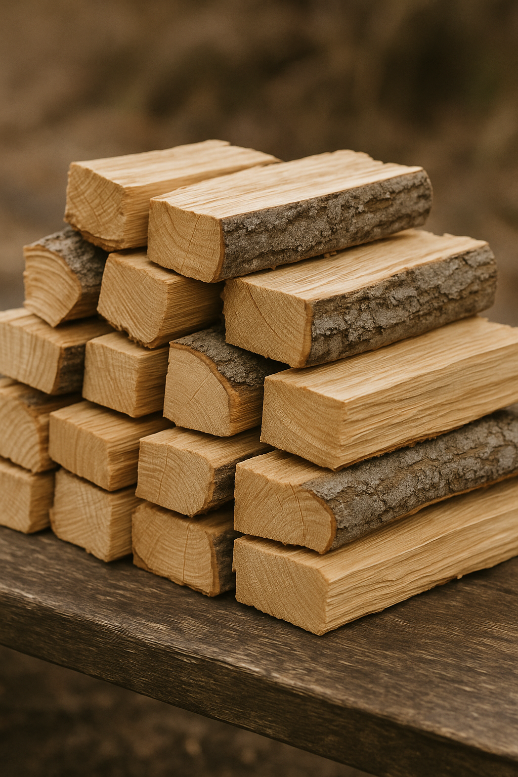 Luftgetrocknetes Eschen-Brennholz (Hartholz)